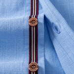 Short Sleeve Linen Shirt & Straight Leg Linen Pants Set