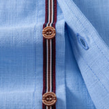 Short Sleeve Linen Shirt & Straight Leg Linen Pants Set
