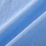 Short Sleeve Linen Shirt & Straight Leg Linen Pants Set