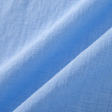 Short Sleeve Linen Shirt & Straight Leg Linen Pants Set