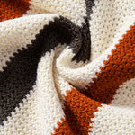 Striped Knit Johnny Collar Polo & Straight Leg Linen Pants Set