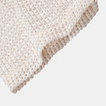 Relax Fit Crocheted V Neck Polo & Straight Leg Linen Pants Set