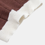 Contrast Trim Stripe Johnny Collar Polo & Tapered Trousers Set