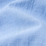 Contrast Trim Linen Stand Collar Shirt