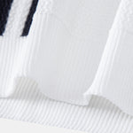 Contrast Textured Knit Polo & Slim Fit Tapered Trousers Set