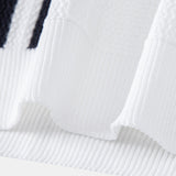 Contrast Textured Knit Polo & Slim Fit Tapered Trousers Set