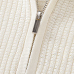 Contrast Zipper Polo & Slim Fit Tapered Trousers Set