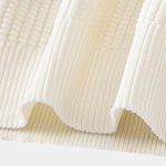 Contrast Waffle Zipper Knit Polo & Slim Fit Tapered Trousers Set
