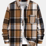 Flannel Plaid Cotton Button Up Shirt