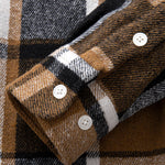 Flannel Plaid Cotton Button Up Shirt