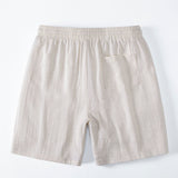 Linen Rayon Blend Shirt & Drawstring 7" Shorts Set