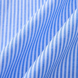 Short Sleeve Cotton Stripe Stand Collar Shirt & Linen Pants Set