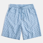 Checkerboard Jacquard Shirt & Checkerboard Jacquard Shorts Set