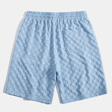Checkerboard Jacquard Shirt & Checkerboard Jacquard Shorts Set