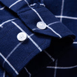 Cowboy Embroidery Cotton Plaid Button Up Shirt