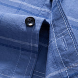 Cotton Cowboy Embroidery Plaid Button Up Shirt