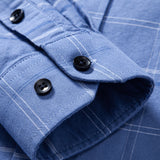 Cotton Cowboy Embroidery Plaid Button Up Shirt