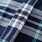 Cowboy Embroidery Cotton Plaid Button Up Shirt