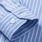 Cowboy Embroidery Cotton Oxford Stripe Shirt