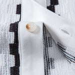 Plaid Jacquard Button Up Shirt