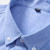 Cowboy Embroidery Cotton Oxford Button Up Shirt