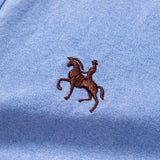 Cowboy Embroidery Cotton Oxford Button Up Shirt