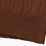 Open-Neck Ribbed Knit Polo