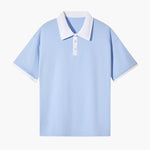 Contrast Collar Drop Shoulder Polo