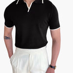 Contrast Trim Knit Polo