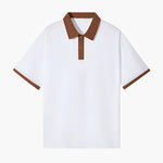 Contrast Collar Drop Shoulder Polo