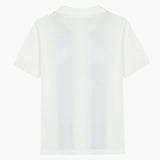 Contrast Vertical Stripe Knit Polo