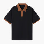 Contrast Collar Drop Shoulder Polo