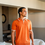 Contrast Trim Knit Polo