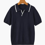 Contrast Trim Knit Polo