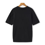 Open-Neck Ribbed Knit Polo
