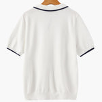 Contrast Trim Knit Polo
