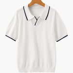 Contrast Trim Knit Polo