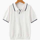 Contrast Trim Knit Polo