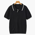 Contrast Trim Knit Polo