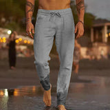 RELAXED LINEN TROUSERS FOR MEN