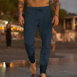 RELAXED LINEN TROUSERS FOR MEN