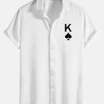 Poker Spades Graphic Print Shirts