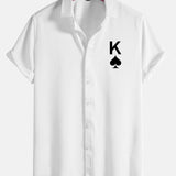 Poker Spades Graphic Print Shirts