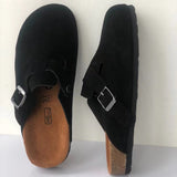 LEATHER FOOTBED SANDALS FOR MEN