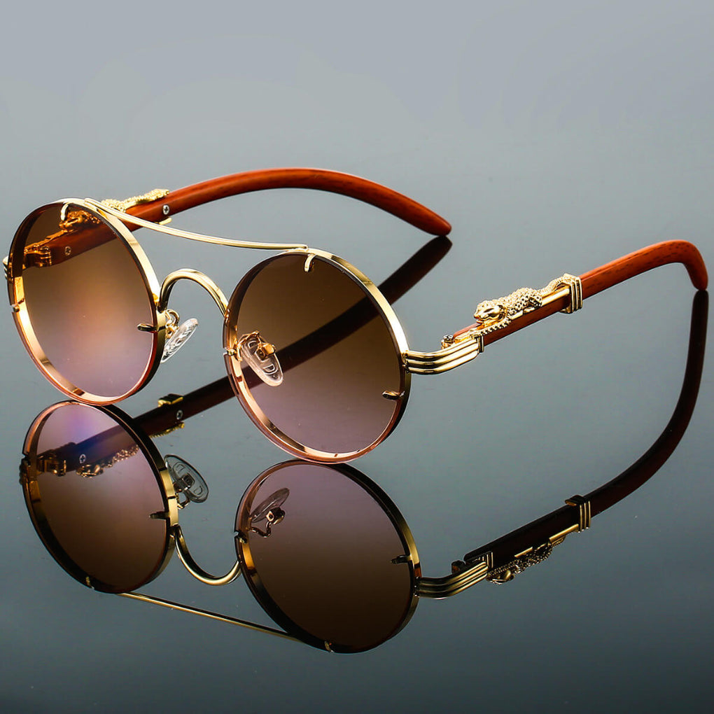 Cayden | Retro Oval Metal Sunglasses