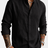TEXTURED LINEN SHIRT FOR MEN