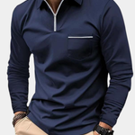 LONG SLEEVE COLLAR POLO SHIRT FOR MEN