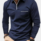 LONG SLEEVE COLLAR POLO SHIRT FOR MEN