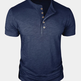 HENLEY NECK T-SHIRT FOR MEN