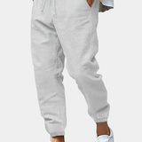 LINEN DRAWSTRING TROUSERS FOR MEN